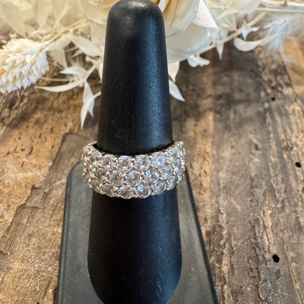 Sterling Silver Pave CZ Ring